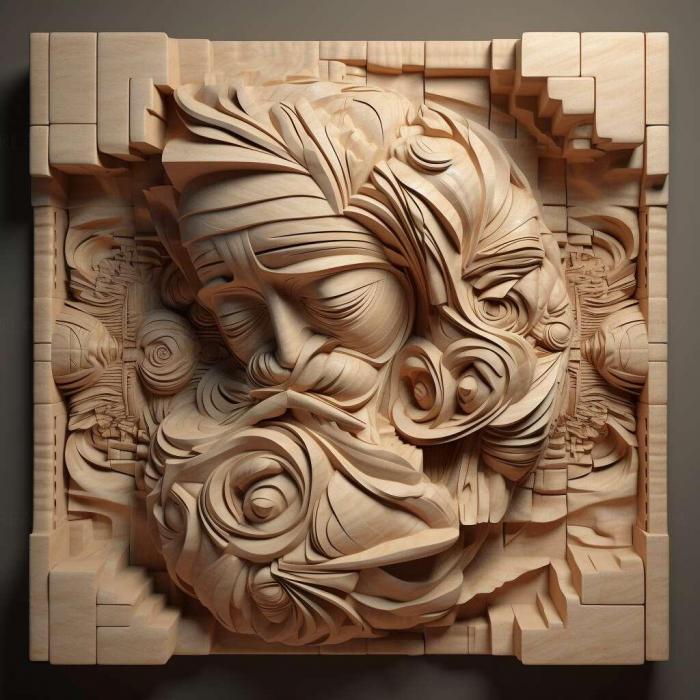 نموذج ثلاثي الأبعاد لآلة CNC 3D Art 